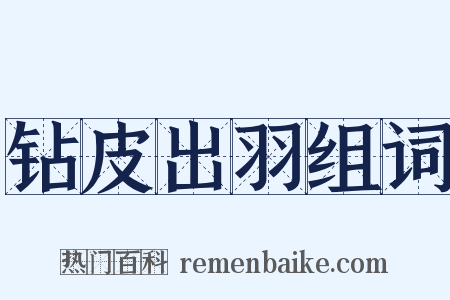 钻皮出羽组词是什么意思的图片